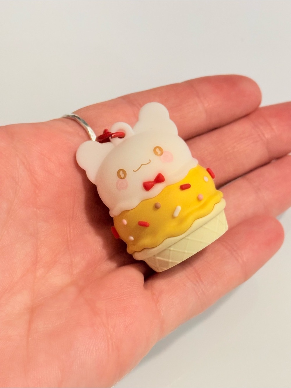 Sanrio Hanamaru Obake Marumaru I Love Sweets Ice Cream Keychain Japan Kawaii - Picture 6 of 8